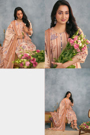 Women’s Pure Malmal Cotton Straight Fit Salwar Suit with Digital Print